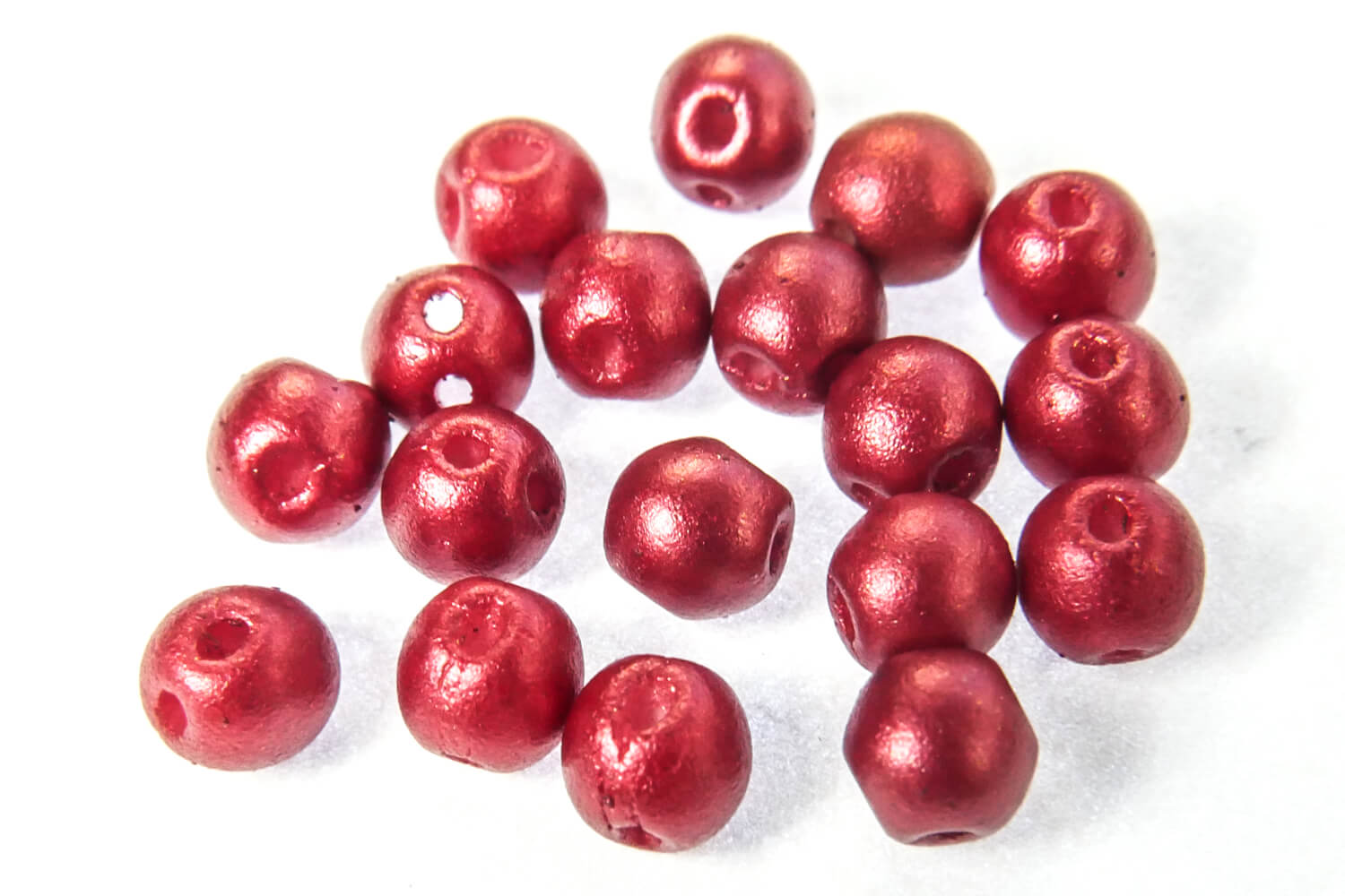 RounDuo Mini Beads - Lava Red 4mm
